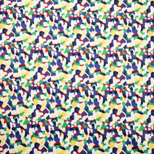 Printed cotton with elastane / 19122