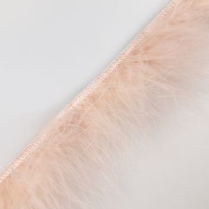 Feather trim / Nude