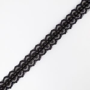 Beaded Trim 18 mm / Black