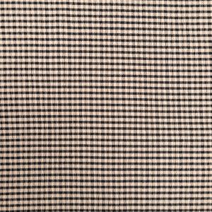 Polyester fabric Gingham / Nude-Black