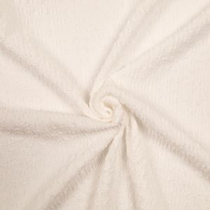 Lycra with crinkle effect Popcorn / White