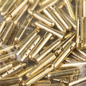 Metal aglets / Bright brass