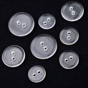 Shirt button / Different sizes / Clear