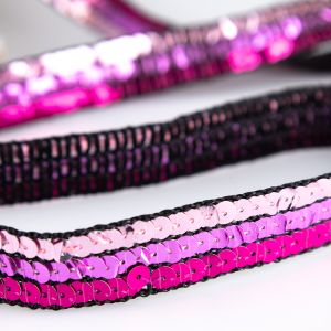 Net Trim with Sequins 20 mm / Fuchsia