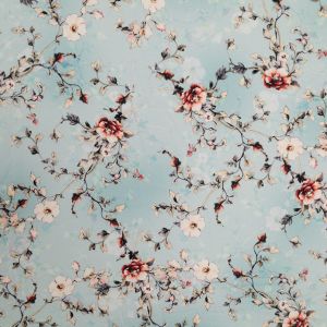 Print faux silk / D1032
