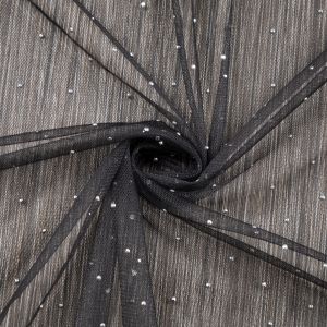 Mesh with studs / Black