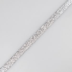 Lurex Braid Flat 13 mm / Silver