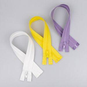 5 mm open ended Chunky zip 40 cm / Different shades