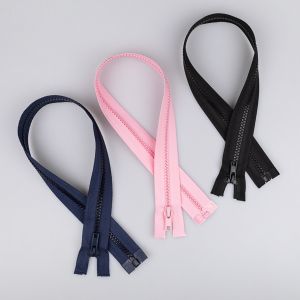 5 mm open ended Chunky zip 50 cm / Different shades