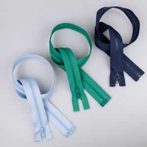 5 mm open ended Chunky zip 70 cm / Different shades
