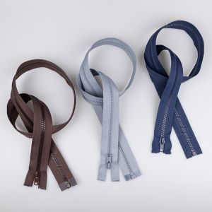 5 mm open ended Chunky zip 80 cm / Different shades