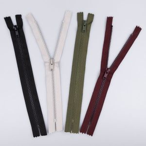 5 mm closed-ended Chunky zip 25 cm / Different shades