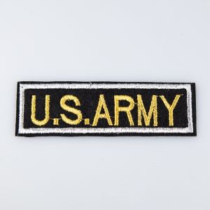 Iron on motif / U.S.ARMY Black