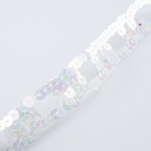 Iron-on motif with Sequin / White