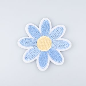Iron-on motif Flower / Blue 185