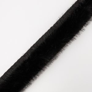 Imitation mink border trim 25 mm / Black