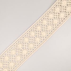Cotton lace 75 mm / Ecru