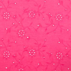 Cotton broderie / Dark Pink