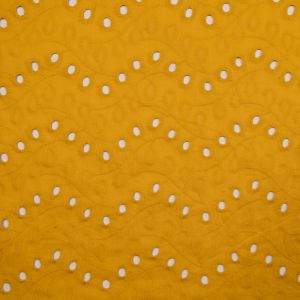 Cotton broderie / Mustard