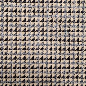Jaquard suiting fabric / Ecru-Blue