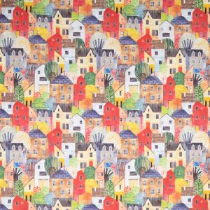 Cotton poplin / Village house