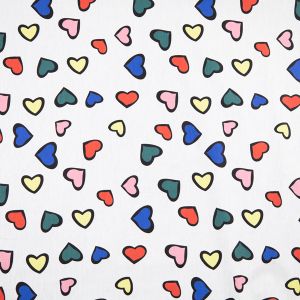 Printed cotton / Hearts