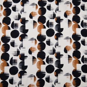 Print faux silk / Brown