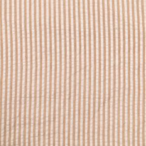 Striped shirt fabric / Beige