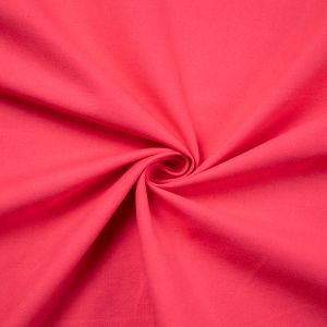 Plain cotton fabric / Cerise