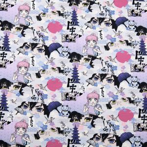 Digital printed jersey / Purple