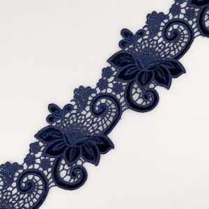 Guipure Lace 80 mm / Navy