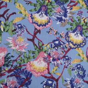 Printed chiffon / Blue