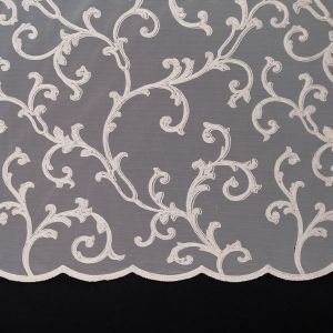 Embroidered curtain voile Samira Grek / 04 Light Grey