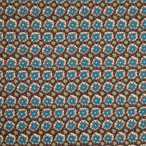 Printed Flannel Kaleidoscope / Chocolate Teal