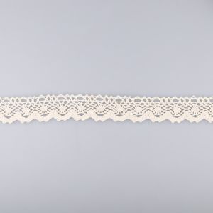 Cotton lace 6 / 30 mm / Natural