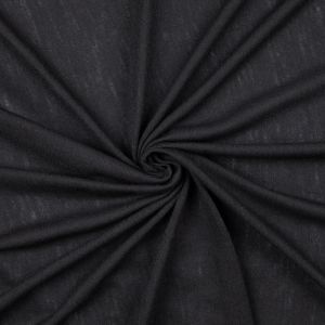 Woollen jersey fabric / Black