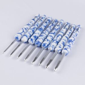 Crochet Hooks White floral / Different sizes