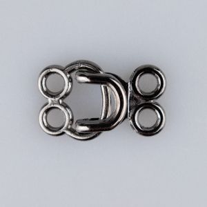 Sew on Hook and eye / Dark Silver