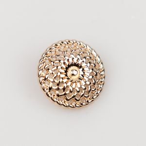 Metal shank button 20 mm / Gold