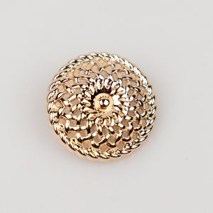Metal shank button 25 mm / Gold