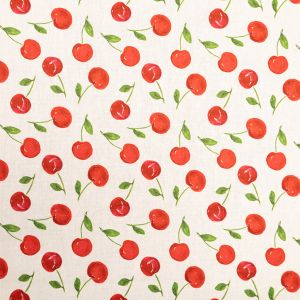 Printed cotton fabric / Cherry