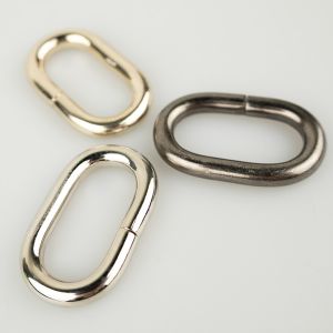 Metal ring oval 6/32x20 mm / Different shades