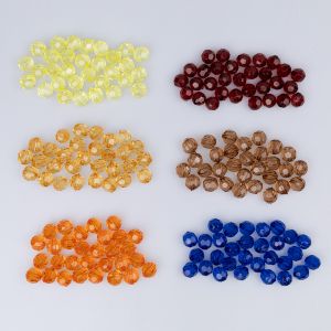 Faceted pearls 10 mm / Different shades