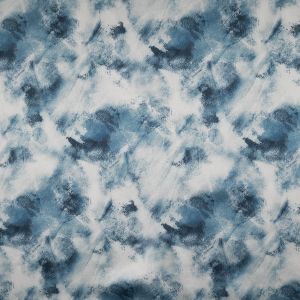 Printed satin / Teal
