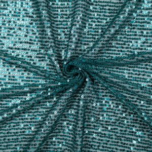 Tulle with sequins / Teal