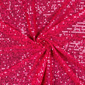 Tulle with sequins / Red