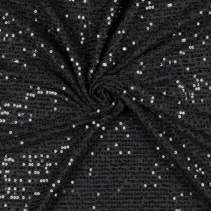 Tulle with sequins / Black
