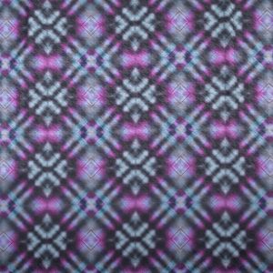 Digital printed satin / Black-purple