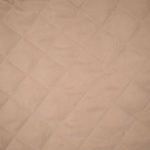 Stepped fabric with faux fur backing / Beige
