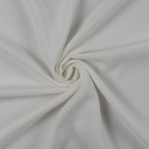 Plain faux silk / White